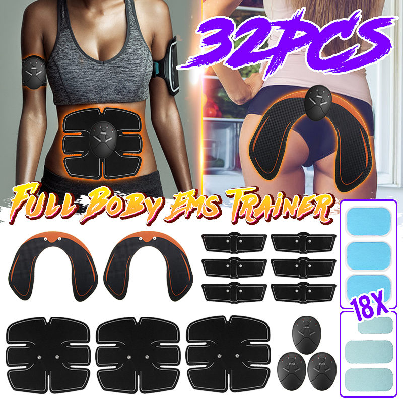 KALOAD 32pcs/set Muscle Hip Arm Abdominal Trainer Exercise Body Shaping EMS Stimulator