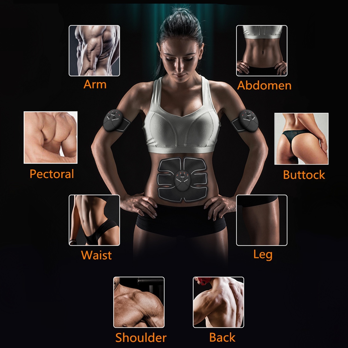 KALOAD 32pcs/set Muscle Hip Arm Abdominal Trainer Exercise Body Shaping EMS Stimulator - Image 4